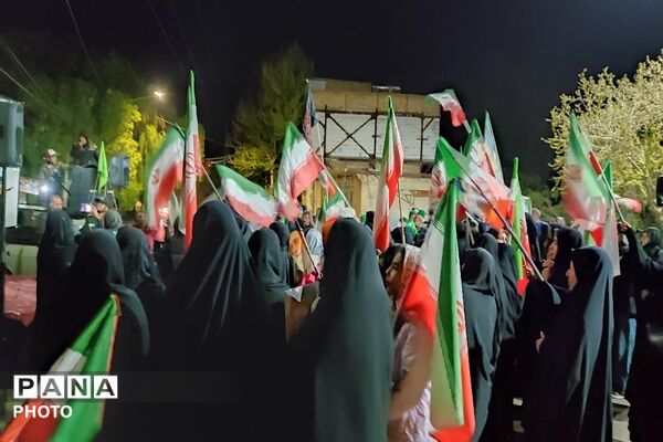 هم صدایی مردم شهر بار در حمایت از آرمان ها 