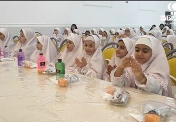 برگزاری جشن بندگی دانش‌آموزان دختر شهرستان بهاباد