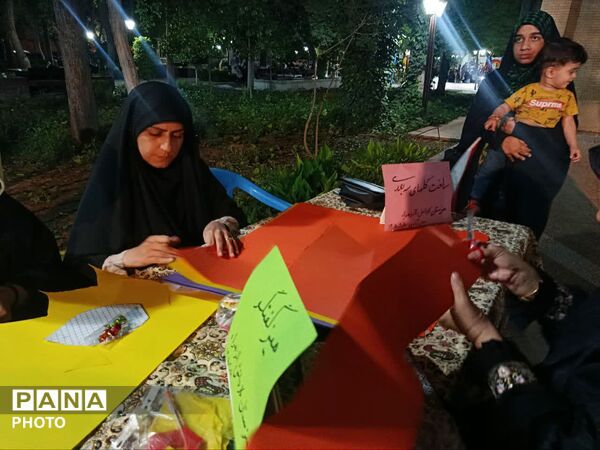 حضور پرشور دانش‌آموزان در موکب نوجوان مبارز