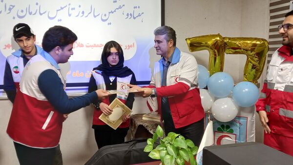 گرامیداشت سالگرد امور جوانان هلال احمر در قائمشهر