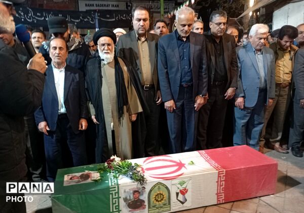 مراسم تشیع پیکر مطهر شهید رضا روزگرد