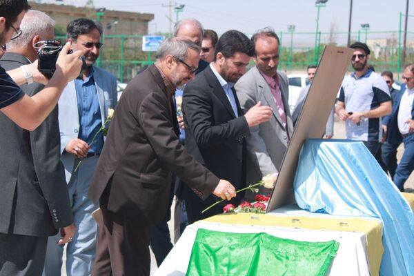 آیین افتتاحیه بزرگترین زمین چمن مصنوعی آموزش و پرورش خراسان رضوی در حاشیه شهر مشهد 