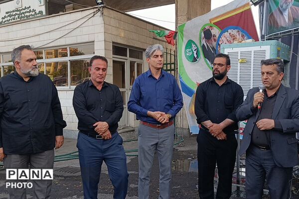  نقش‌آفرینی فعال فرهنگیان پاکدشت در موکب رهبر شهید