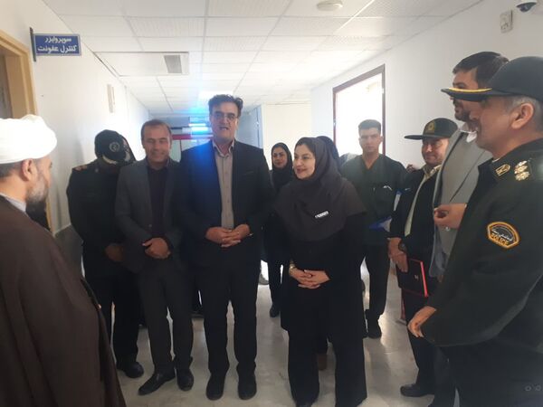 دیدار فرماندار آشخانه با پرستاران بیمارستان پورسینا