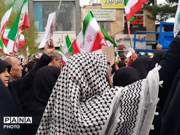 حماسه سازی مردم مقتدر و ولایتمدار شهرستان نیشابور در راهپیمایی روز قدس