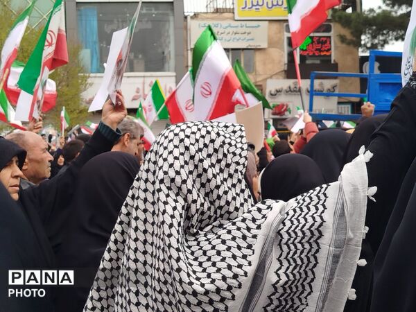 حماسه سازی مردم مقتدر و ولایتمدار شهرستان نیشابور در راهپیمایی روز قدس