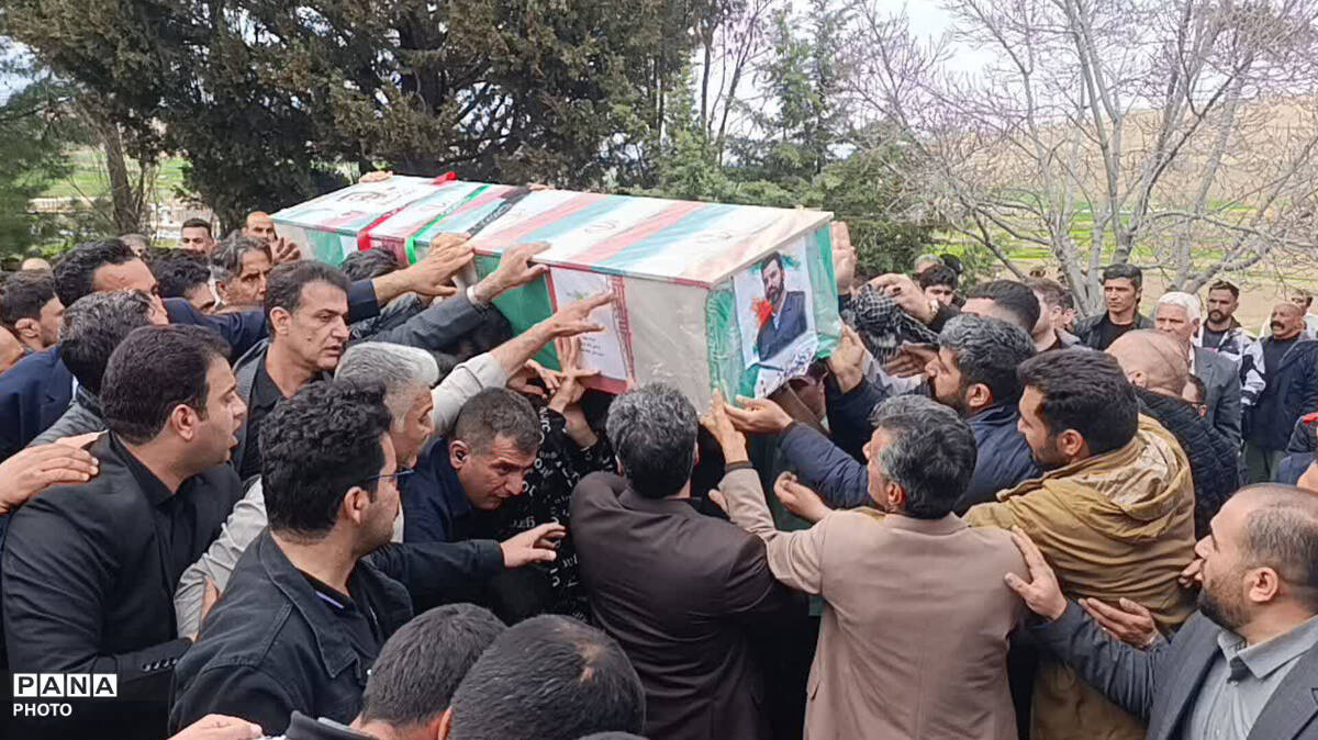 بدرقه تا بهشت، مراسم خاکسپاری شهید سرافراز پرویز ضرونی در کوهدشت 