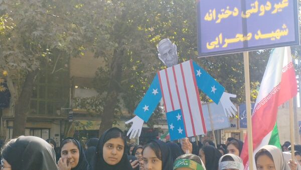 اقتدار ملت ایران در راهپیمایی روز ۱۳ آبان شهرستان خلیل‌آباد 