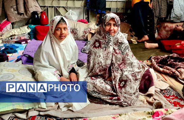 مراسم اعتکاف مادر دختری در مسجد صاحب الزمان آشخانه