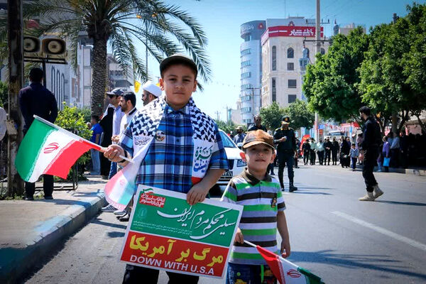 راهپیمایی روز قدس در تنگستان، شبانکاره، سعدآباد و بوشهر