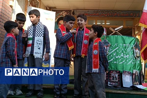 دانش‌آموزان دبستان علامه طباطبایی پیشوا در سوگ مادر عالم خلقت