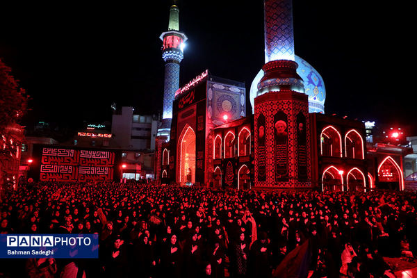 مراسم عزاداری شب تاسوعای حسینی (ع) در آستان امامزاده صالح(ع)