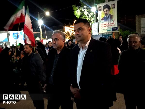 راهپیمایی شهروندان شهرستان مانه 