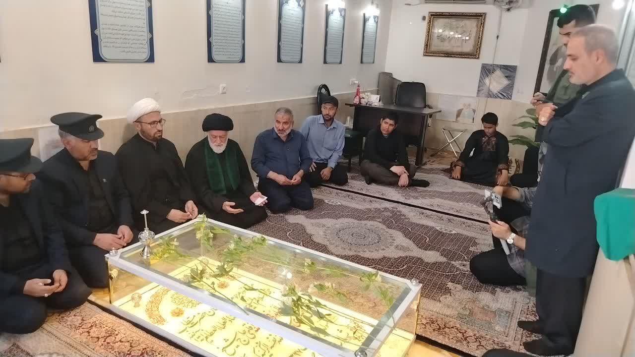 گلباران مزار شهید شیخ فضل الله نوری در قم