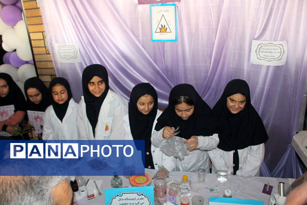 نمایشگاه طرح جابر در مدرسه باباییان ناحیه یک قم