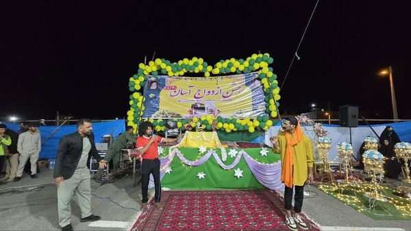 دوازدهمین جشن ازدواج آسان ۲۰ زوج جوان در رودبار کرمان