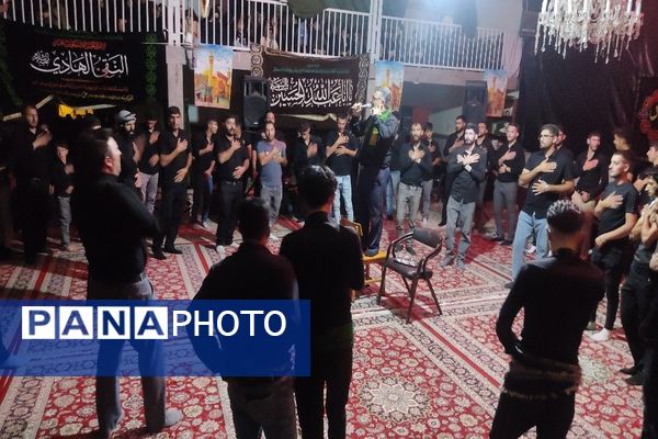 مراسم عزاداری شب تاسوعای حسینی در مسجد جامع شهر بار