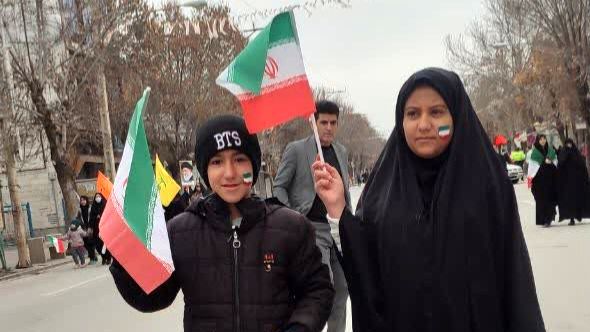 راهپیمایی پرشور در خرم آباد