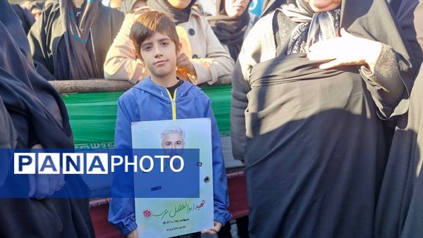 تشییع پیکر شهید ابوالفضل عرب در شهرستان گالیکش