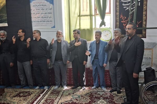 حضور نماینده شهرستان های بیرجند، درمیان و خوسف در مجلس شورای اسلامی در عزاداری  روستای حسن آباد