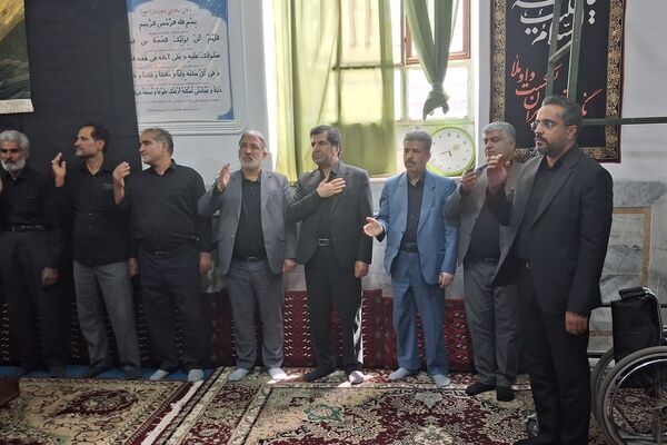 حضور نماینده شهرستان های بیرجند، درمیان و خوسف در مجلس شورای اسلامی در عزاداری  روستای حسن آباد