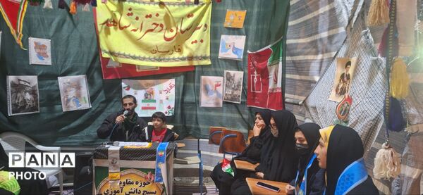 برپایی موکب سازمان دانش‌آموزی همراه با بسیج دانش‌آموزی در شهرستان فارسان
