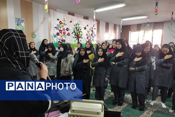 مراسم عزاداری شهادت حضرت فاطمه(س) در دبیرستان پویش دماوند 