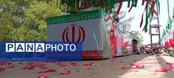 تشییع باشکوه پیکر بسیجی شهید در حمله رژیم صهیونیستی؛ مردم با فریاد مرگ بر اسرائیل وداع کردند