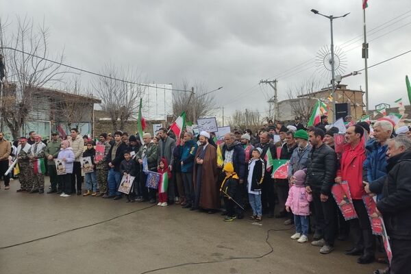 راهپیمایی 22 بهمن راز جرگلان 