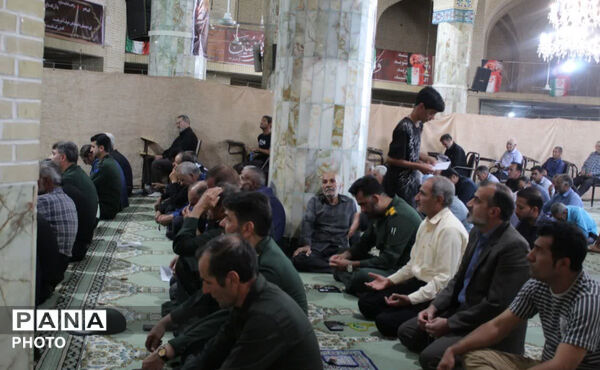 میدان جمهوری اسلامی شهرستان خاتم در سوگ امام حسن عسکری (ع)
