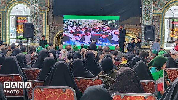 مراسم گرامیداشت چهلم امام شهید در گلزار شهدای  شهر بار نیشابور-۱