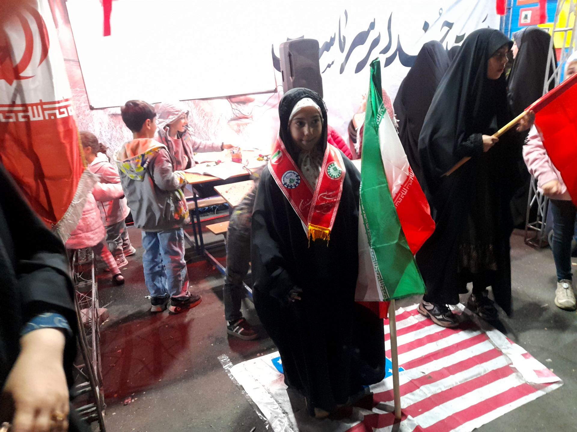 برپایی موکب اداره آموزش و پرورش ناحیه دو کرج در قرار شبانه