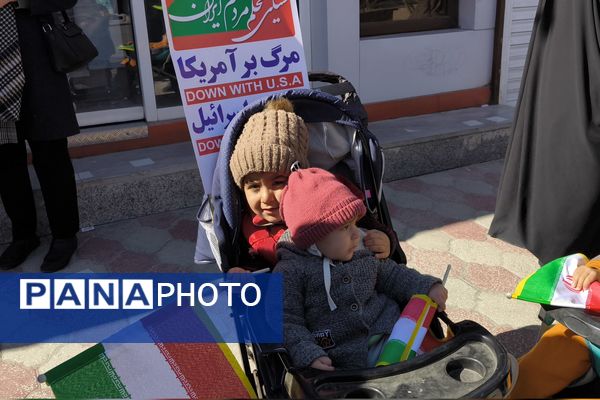 راهپیمایی ۲۲ بهمن در چهل و ششمین سالگرد پیروزی شکوهمند انقلاب اسلامی در شهرستان آباده