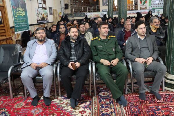 مراسم یادبود پنجمین سالگرد شهادت حاج قاسم سلیمانی در شهرستان سرعین 