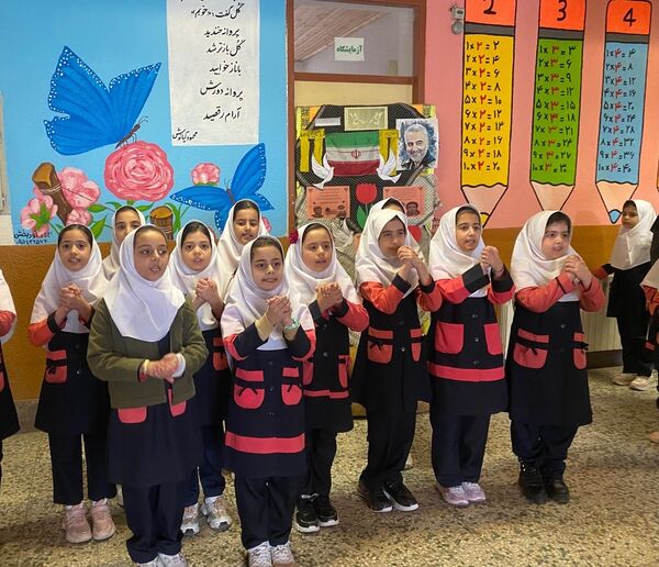 صبحگاه در مدرسه پاهکیده املش