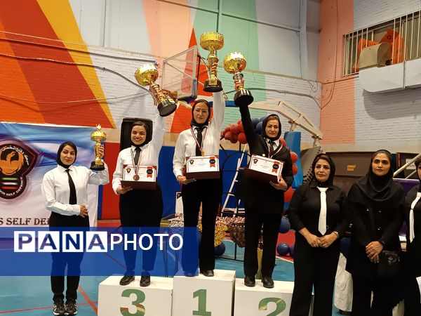 رقابت‌های ملی دفاع شخصی دختران رزمی کار در مشهد