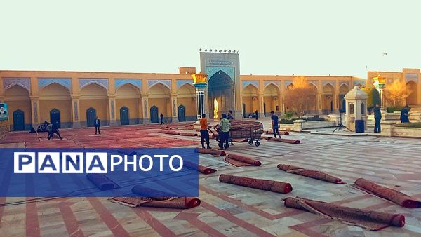 آماده سازی زیارتگاه شهید مدرس برای نماز عید سعید فطر