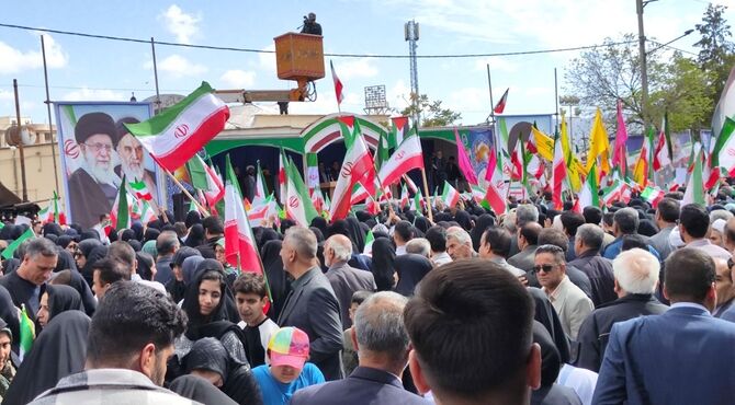 رزمایش بزرگ جانفدا برای ایران امام رضایی در شهر ایلام