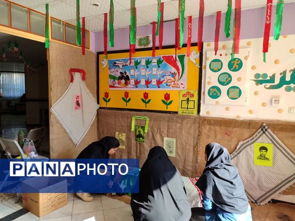 فضاسازی هنرستان بصیرت آشخانه به‌مناسبت دهه فجر