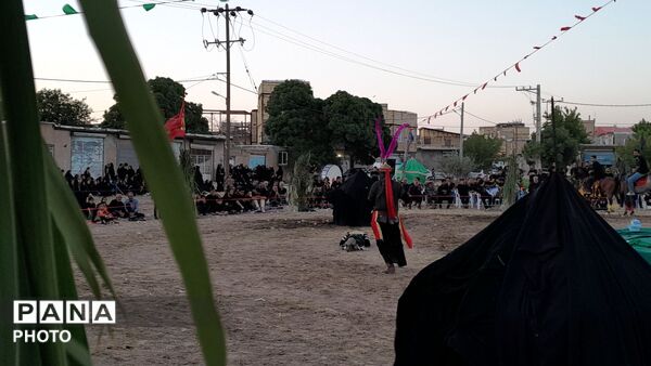 آیین باشکوه تعزیه حسینی در روستای عمان شهرستان درگزین
