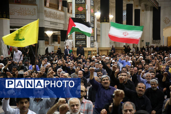 مراسم بزرگداشت شهید «اسماعیل هنیه» در حرم حضرت معصومه(س)