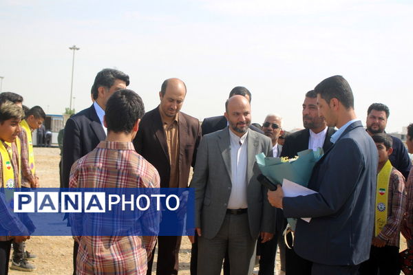 آیین شروع عملیات اجرایی دبیرستان 12 کلاسه شهید اسماعیل محمدپور در تنگک بوشهر