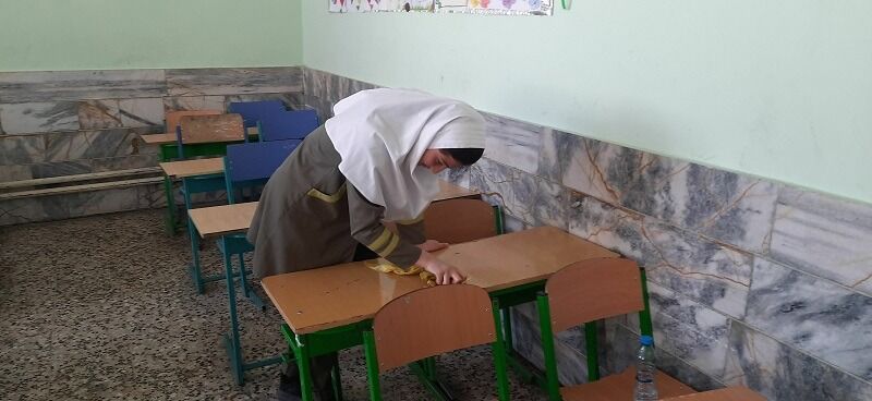 پویش پاکداشت بهاری در مدرسه شهید خاقانی شهرستان شیروان
