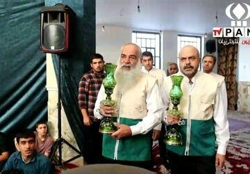 عطر حضور خادمیاران رضوی در اعتکاف دانش‌آموزی فهرج