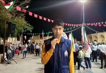 حضور حاج احمد ابوالقاسمی در تجمعات مهریز