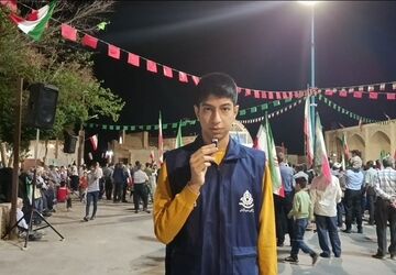 حضور حاج احمد ابوالقاسمی در تجمعات مهریز