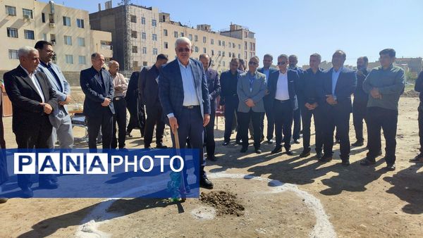 آیین کلنگ زنی آموزشگاه جعفر برزگر ناحیه یک مشهد