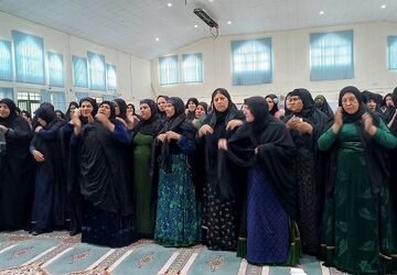 سوگواری محلی بانوان در سوگ رحلت امام خامنه ای(ره)