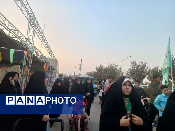 جلوه هایی از پیاده‌روی «امت احمد» در مسیر جمکران