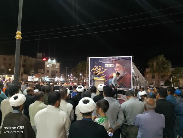 تجمع مردم رودان در محکومیت ترور شهید سیدحسن نصرالله